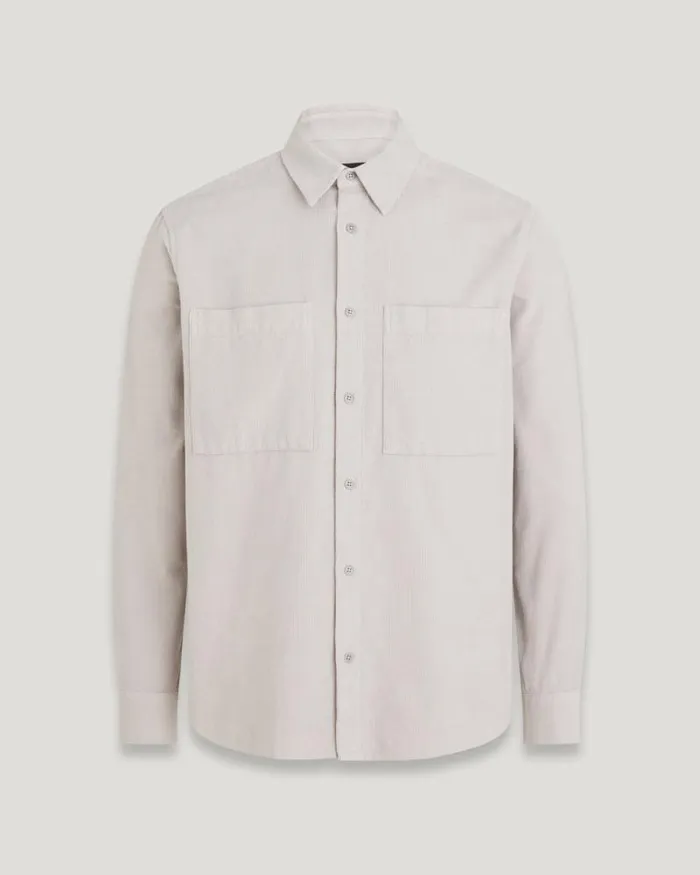 Shirts Men Belstaff Foundry Shirt Chrome Grey