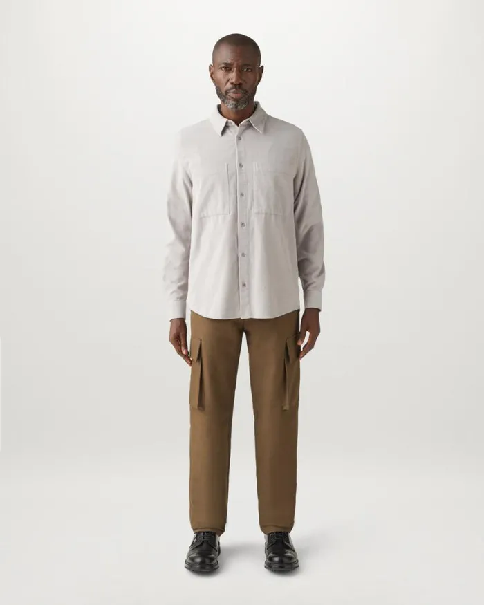 Shirts Men Belstaff Foundry Shirt Chrome Grey Shirts Men Belstaff Foundry Shirt Chrome Grey