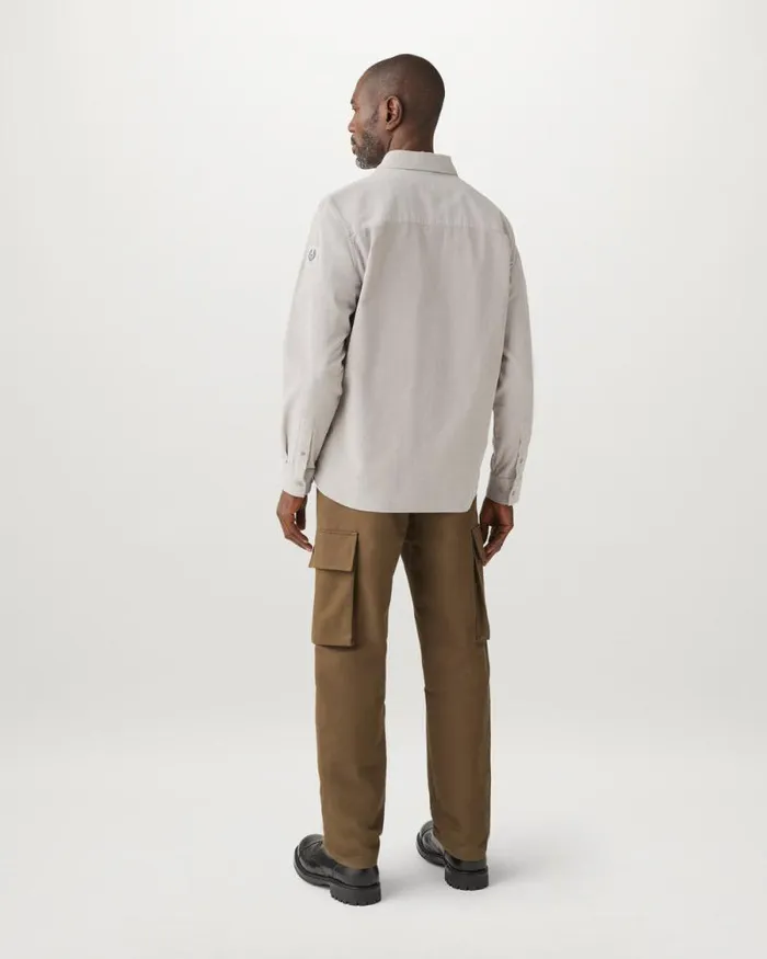 Shirts Men Belstaff Foundry Shirt Chrome Grey Shirts Men Belstaff Foundry Shirt Chrome Grey