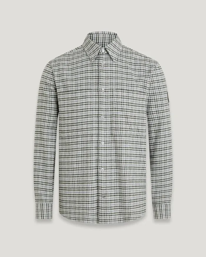 Shirts Men Belstaff Foundry Shirt Mercury