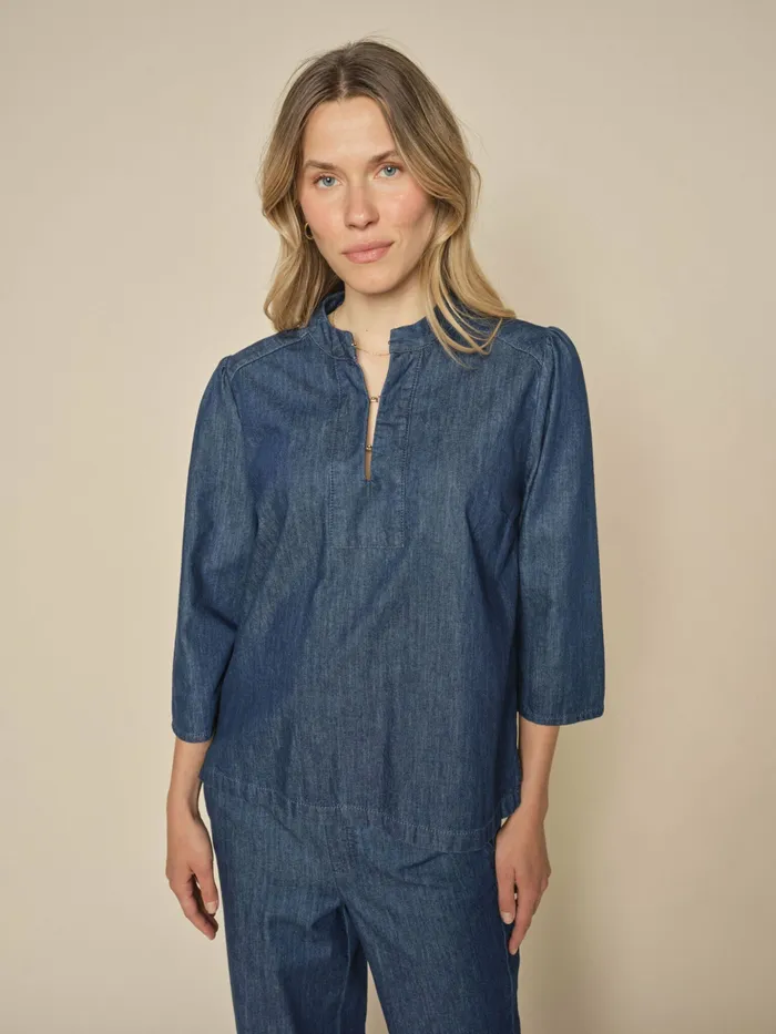 Shirts MMBani Denim Shirt Dark Blue 8211 MOS MOSH Women
