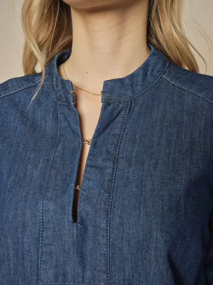 Shirts MMBani Denim Shirt Dark Blue 8211 MOS MOSH Women