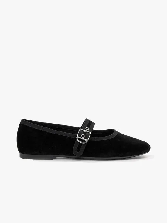 Shoes Women Jolin Velvet Ballet Flat Blk Lisa Says Gah