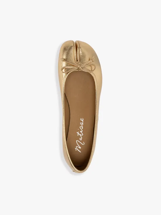 Shoes Women Lisa Says Gah Mason Ballet Flat Gold