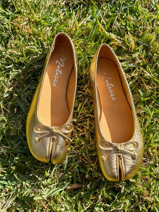 Shoes Women Lisa Says Gah Mason Ballet Flat Gold