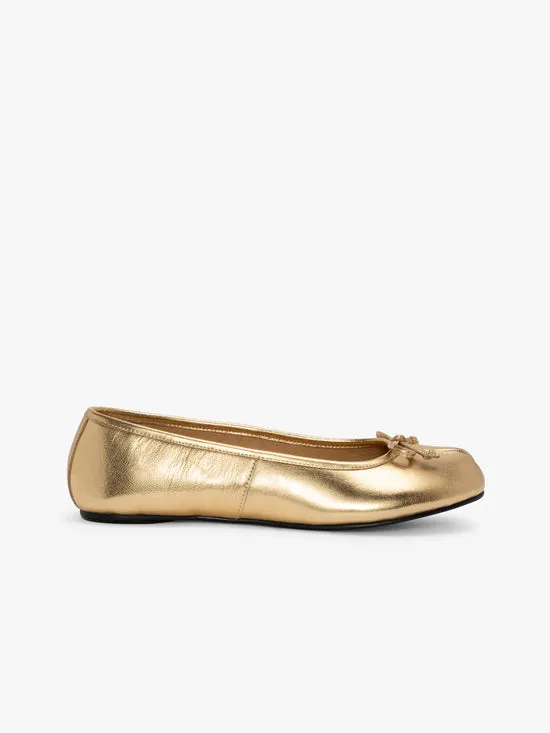Shoes Women Lisa Says Gah Mason Ballet Flat Gold
