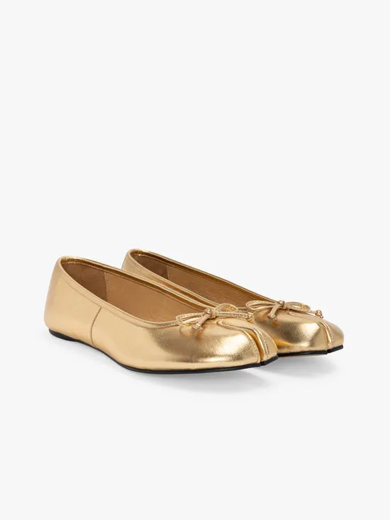 Shoes Women Lisa Says Gah Mason Ballet Flat Gold