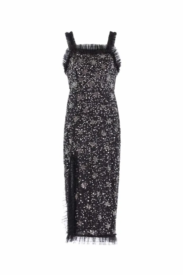 Shooting Stars Cami Ballerina Dress Black Women Needle and Thread Dresses