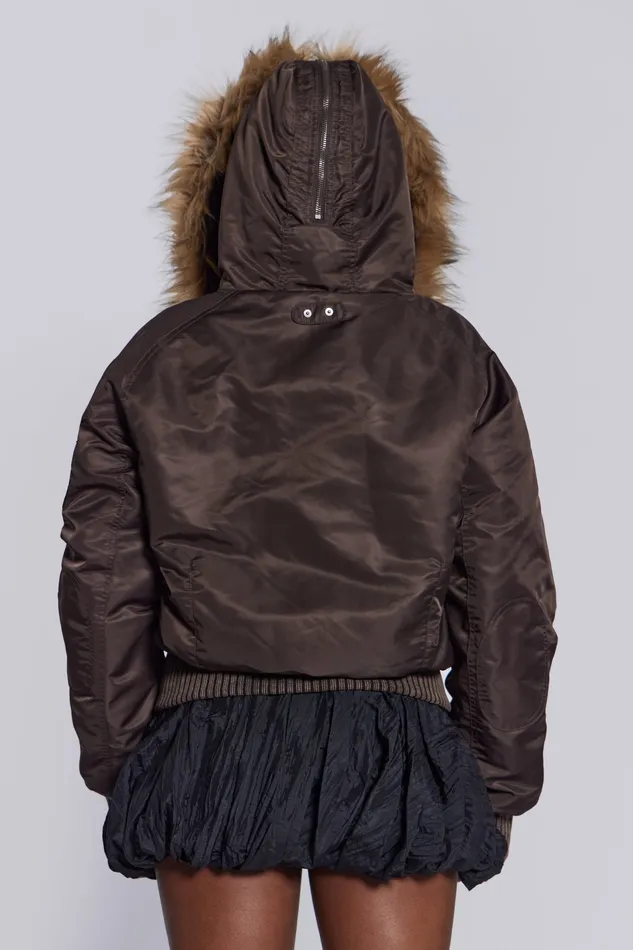 Shop Brown Jet Jacket Women Outerwear Jaded London