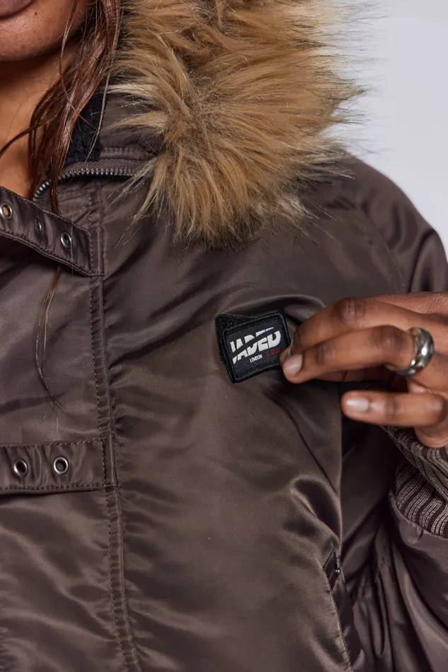 Shop Brown Jet Jacket Women Outerwear Jaded London
