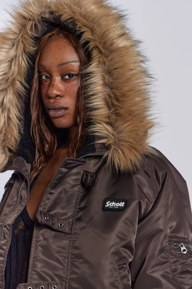 Shop Brown Jet Jacket Women Outerwear Jaded London