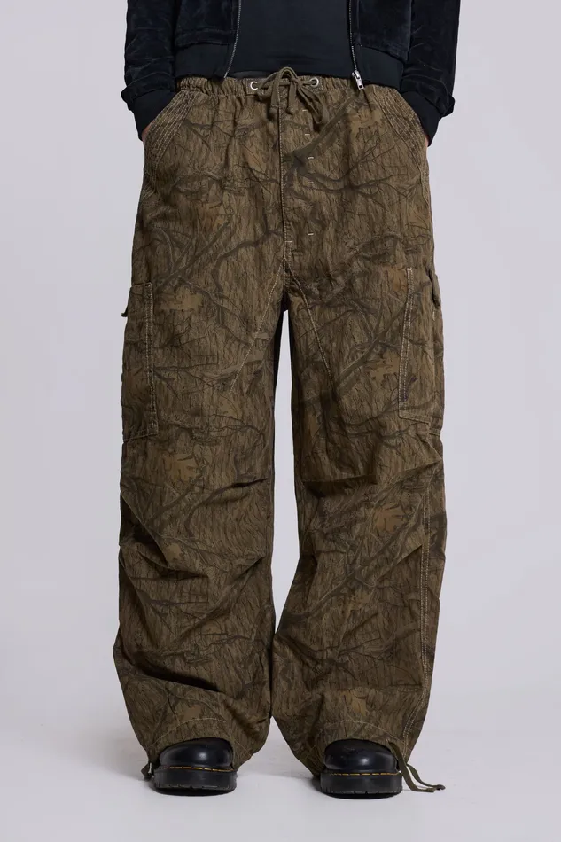 Shop Forest Camo Parachute Pants Bestsellers Jaded London Men