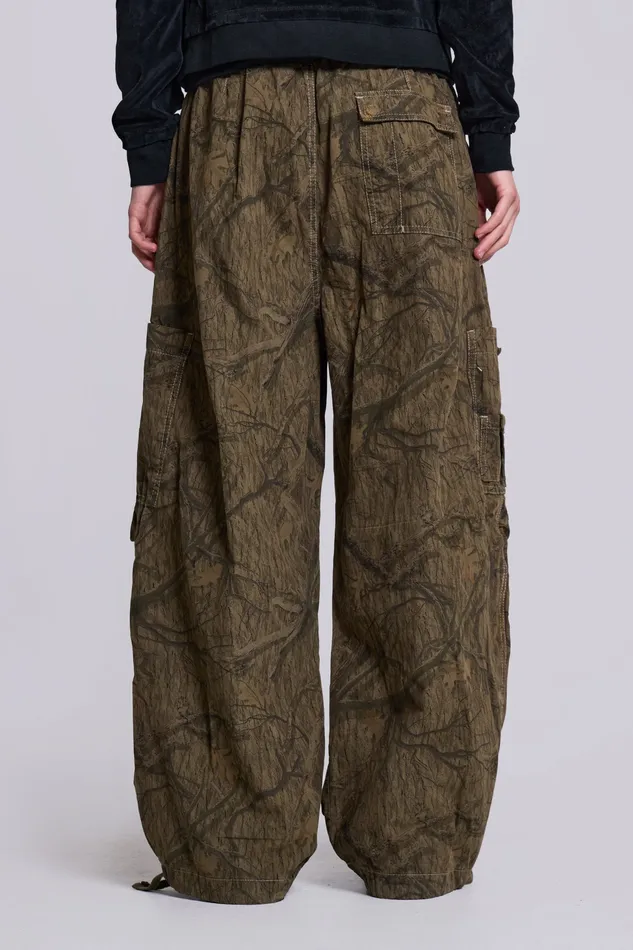 Shop Forest Camo Parachute Pants Bestsellers Jaded London Men