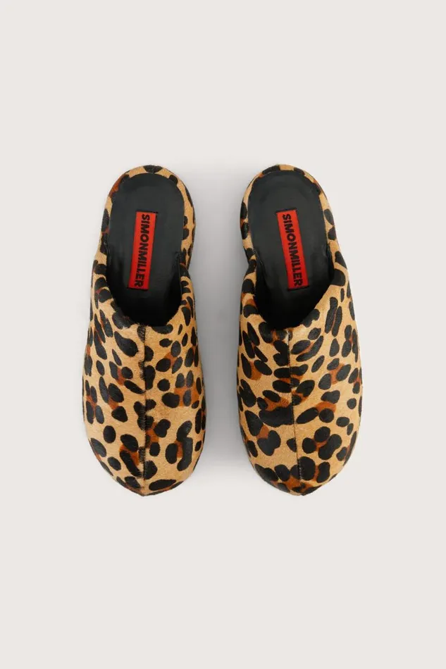 Shop Simon Miller BUBBLE CLOGS Bubble Clog Cheetah Scramble