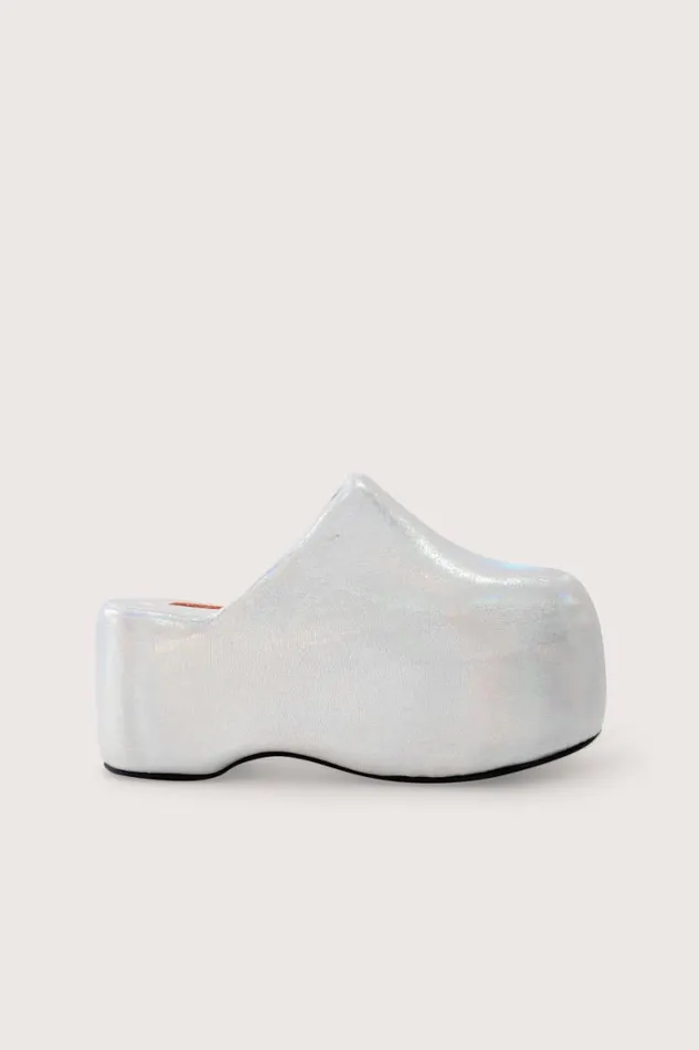 Shop Simon Miller BUBBLE CLOGS Platform Bubble Clog Iridescent