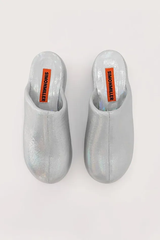 Shop Simon Miller BUBBLE CLOGS Platform Bubble Clog Iridescent