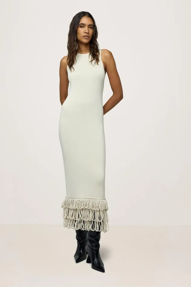 Shop Simon Miller DRESSES Knits By Albers Dress Ecru