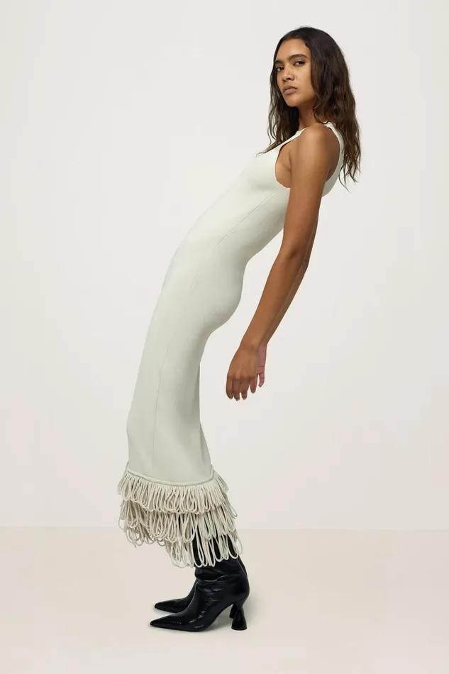 Shop Simon Miller DRESSES Knits By Albers Dress Ecru
