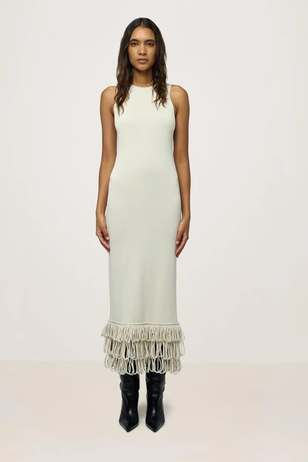 Shop Simon Miller DRESSES Knits By Albers Dress Ecru