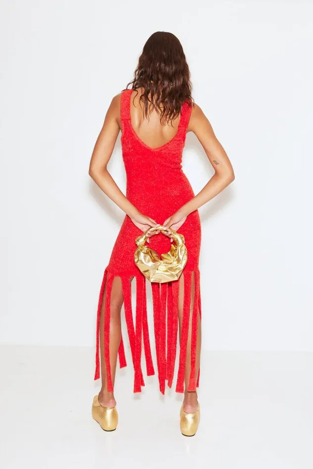Shop Simon Miller DRESSES Tira Dress Red Orange