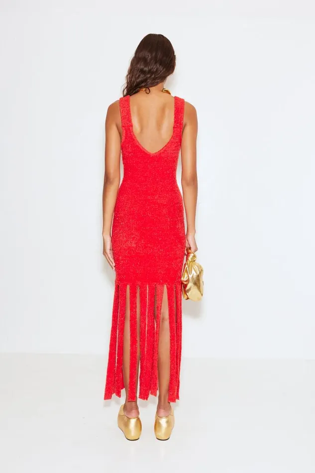 Shop Simon Miller DRESSES Tira Dress Red Orange