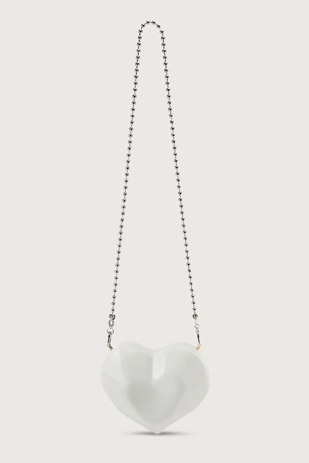 Shop Simon Miller MINI BAGS Molded Heart Bag Macadamia