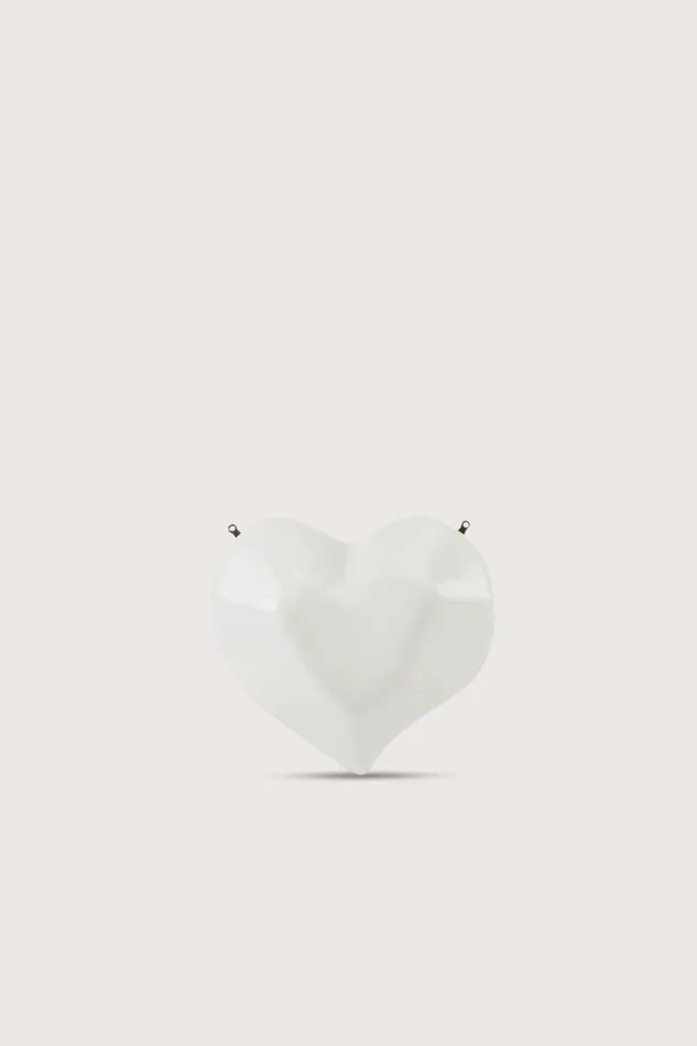 Shop Simon Miller MINI BAGS Molded Heart Bag Macadamia