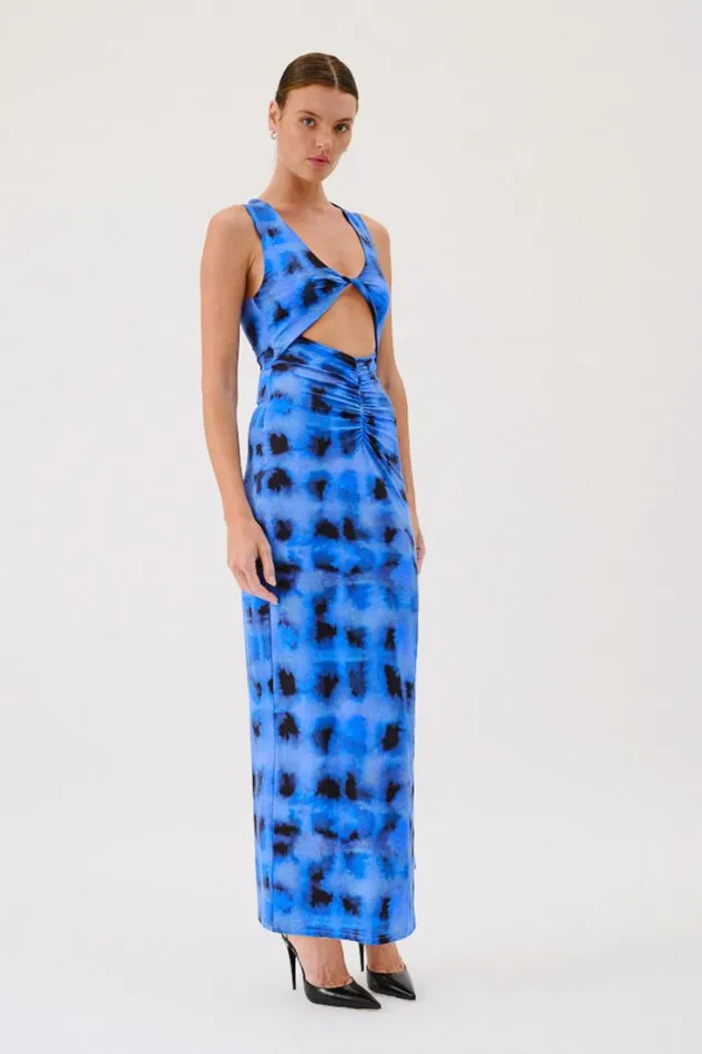 Shop SUBOO Dresses Shibori Sleeveless Reversible Twist Front Maxi Dress