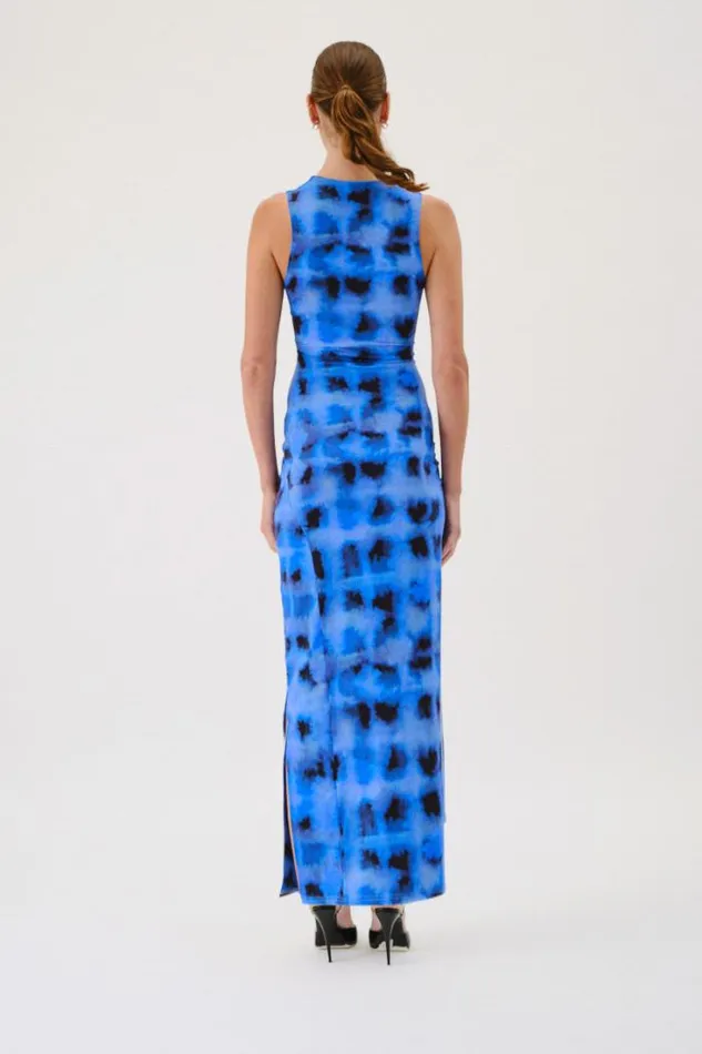 Shop SUBOO Dresses Shibori Sleeveless Reversible Twist Front Maxi Dress