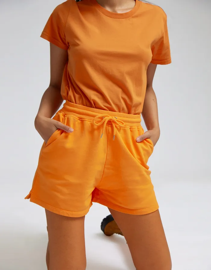 Shorts Colorfulstandard Women Women Organic Sweatshorts 8211 Sunny Orange