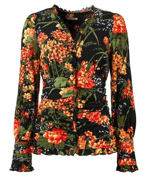 Simon8217s Vintage Printed Blouse Black Tops Tunics and Blouses Joebrowns Apparel Simon8217s Vintage Printed Blouse Black Tops Tunics and Blouses Joebrowns Apparel