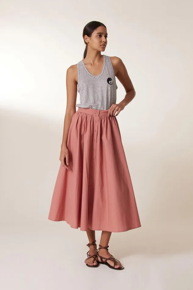 Skirts and Shorts Women Leon and Harper Jeremiah Pl2 Skirt Blush