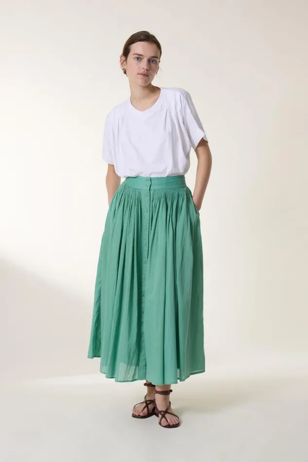 Skirts and Shorts Women Leon and Harper Jiotto Plain Skirt Celadon
