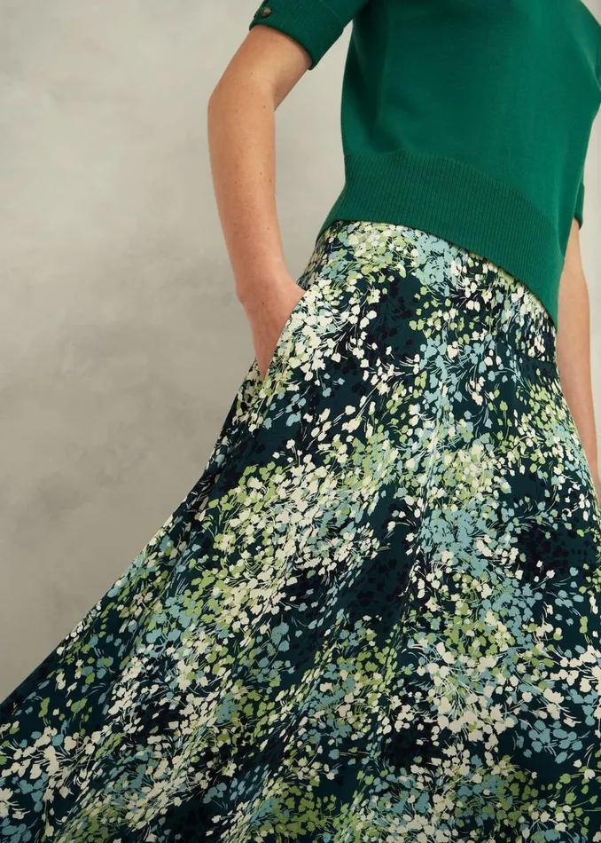 Skirts Women HOBBS Kiara Skirt Green Multi
