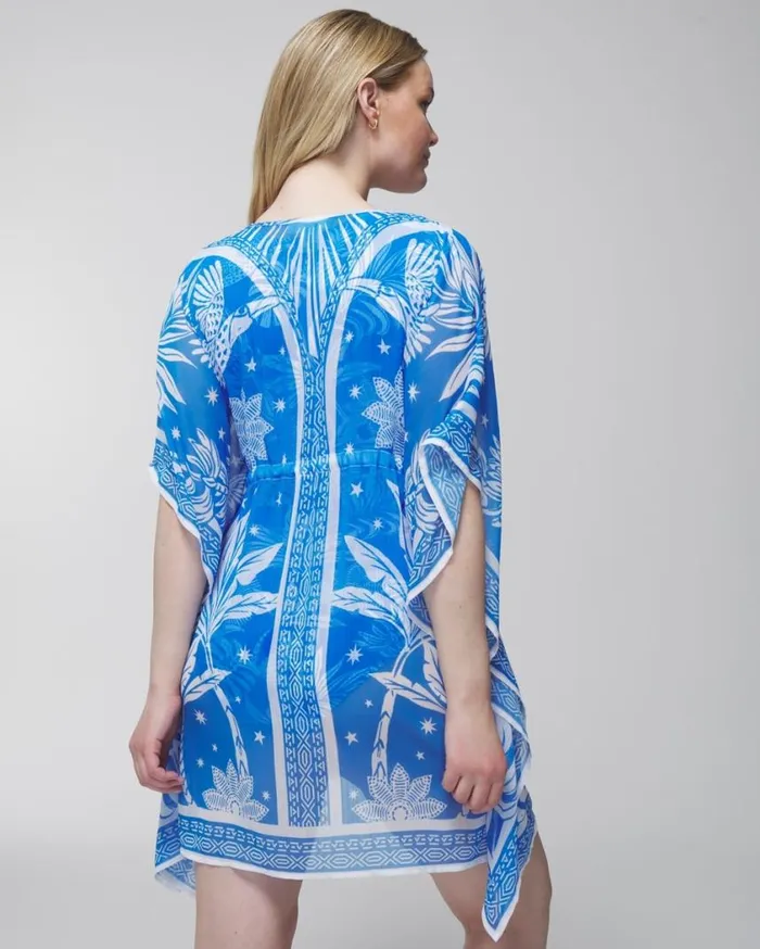 Soma Bleu Rod A Pace In The Sun Caftan CoverUp Big Sur Blue Women Swim