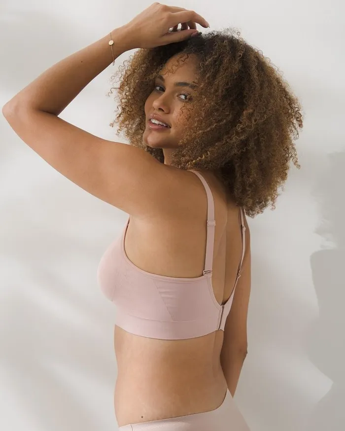 Soma Seamless Nursing Bralette Adobe Rose Women Bras