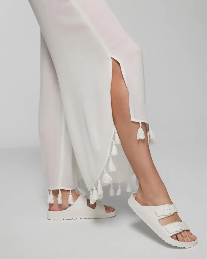 Soma Soma Swim Tassel Trimmed Jumpsuit Coconut Women Swim