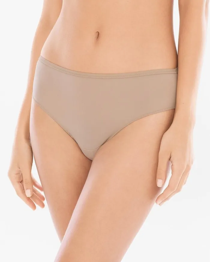 Soma Vanishing Edge Microfiber Hipster 5 Pack Lemon Squeeze Multipack Women Panties