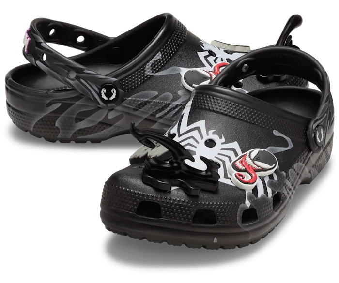 SpiderMan Venom Classic Clog Black Men Crocs Clogs