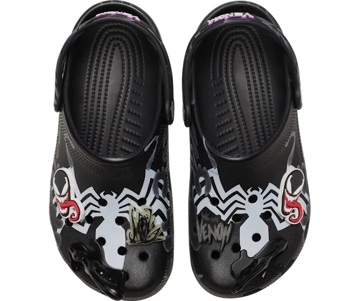 SpiderMan Venom Classic Clog Black Men Crocs Clogs