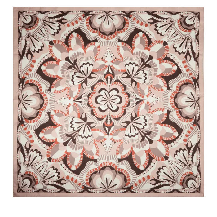 Square 70 Multico Nude Women Lancel Silk Square And Headband