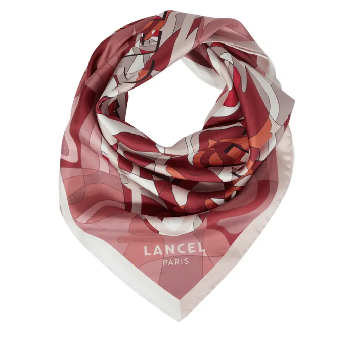 Square 90 Multico Pink Women Lancel Silk Square And Headband Square 90 Multico Pink Women Lancel Silk Square And Headband