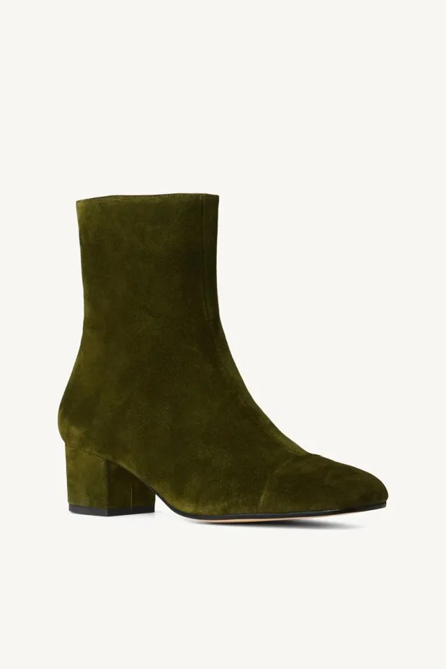 STAUD Boots AIMEE SHORT BOOT Olive Suede 8211 Women STAUD Boots AIMEE SHORT BOOT Olive Suede 8211 Women