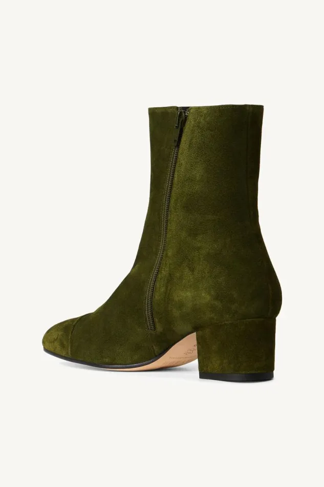 STAUD Boots AIMEE SHORT BOOT Olive Suede 8211 Women STAUD Boots AIMEE SHORT BOOT Olive Suede 8211 Women