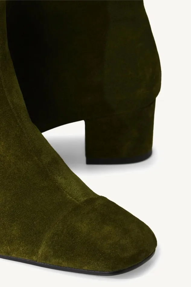 STAUD Boots AIMEE SHORT BOOT Olive Suede 8211 Women STAUD Boots AIMEE SHORT BOOT Olive Suede 8211 Women