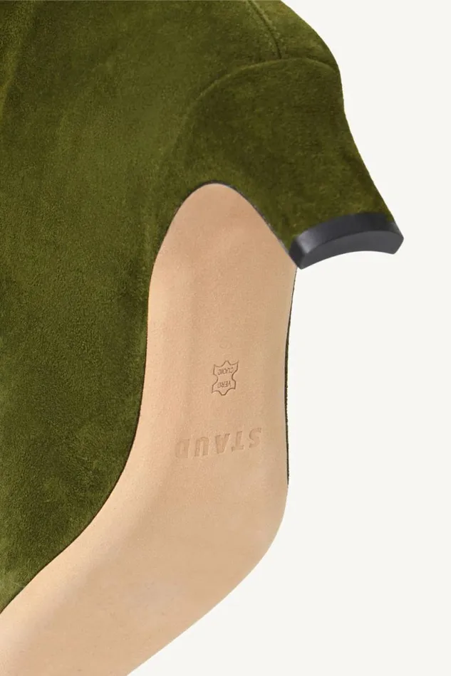 STAUD Boots WALLY BOOT Olive Suede 8211 Women STAUD Boots WALLY BOOT Olive Suede 8211 Women