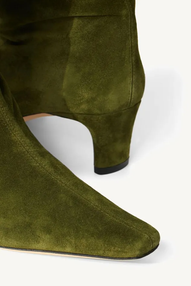 STAUD Boots WALLY BOOT Olive Suede 8211 Women STAUD Boots WALLY BOOT Olive Suede 8211 Women