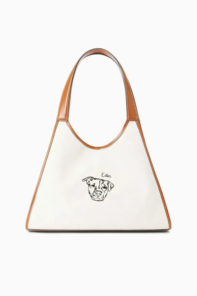 STAUD Custom Handbags CUSTOM X CBONZ SOFT REY BAG Cream Tan 8211 Women