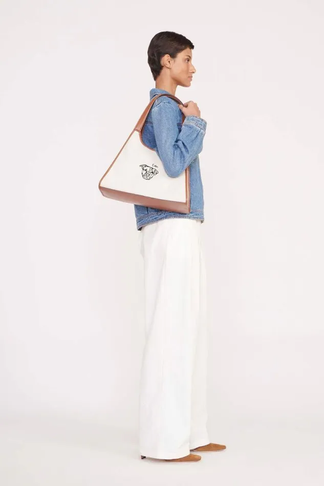 STAUD Custom Handbags CUSTOM X CBONZ SOFT REY BAG Cream Tan 8211 Women STAUD Custom Handbags CUSTOM X CBONZ SOFT REY BAG Cream Tan 8211 Women