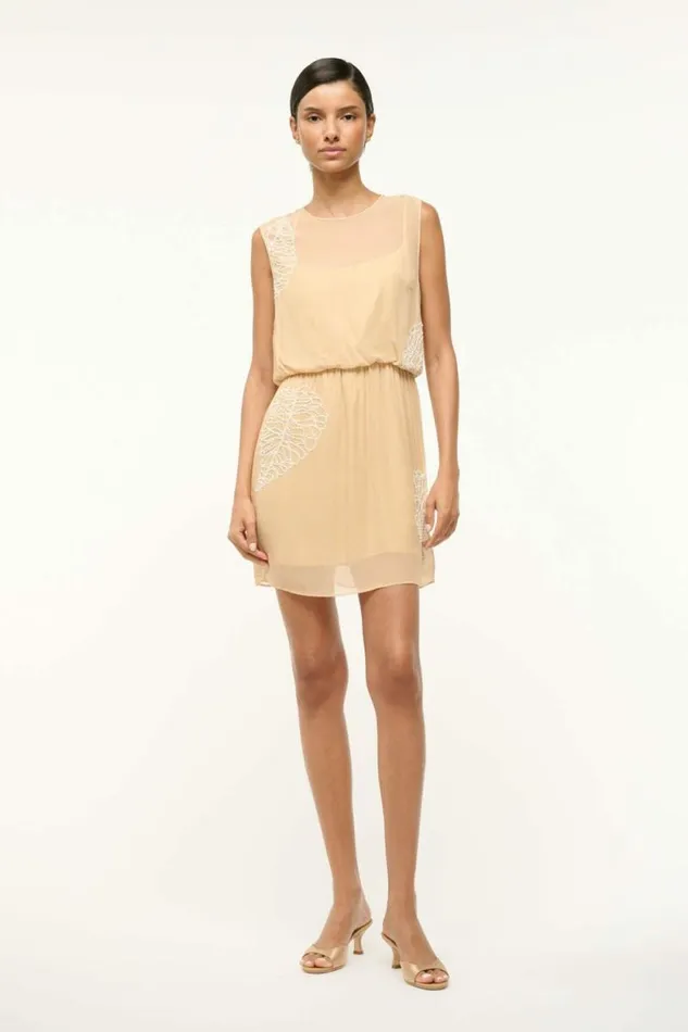 STAUD Dresses AMELIE DRESS Sandy Palm 8211 Women